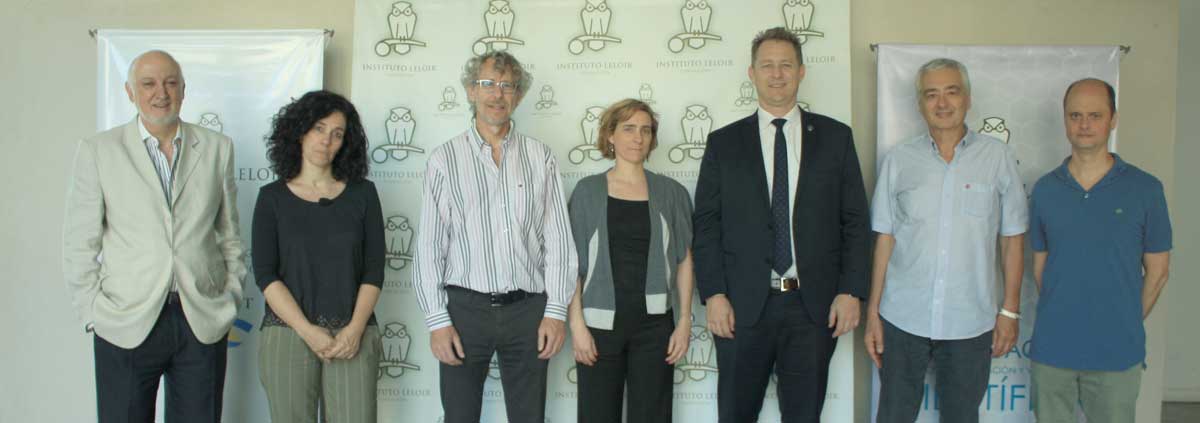 El secretario de Articulación Científico Tecnológica del Ministerio de Ciencia, Tecnología e Innovación Productiva, licenciado Agustín Campero, con autoridades de la Fundación Instituto Leloir.