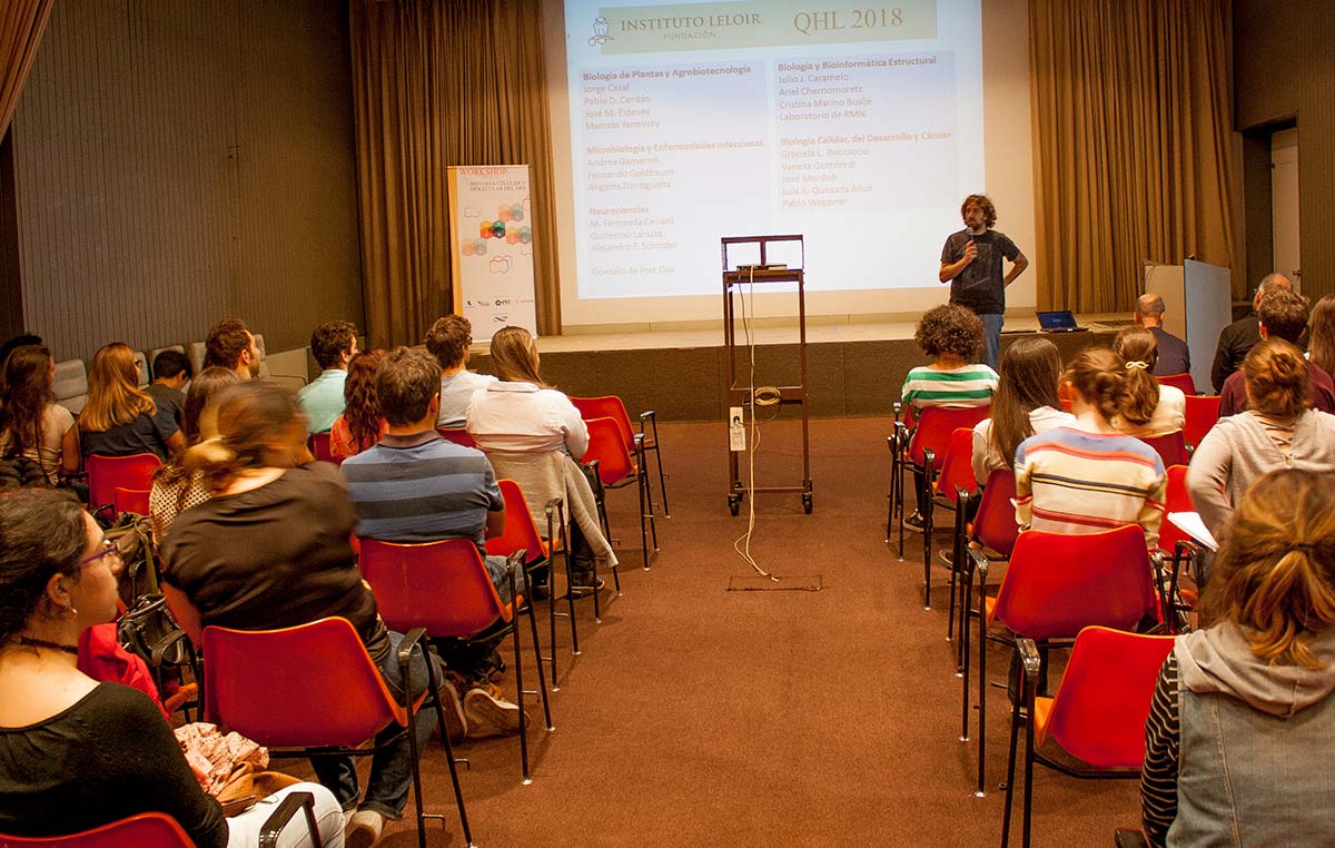 Jefes de laboratorio y becarios de la Fundación Instituto Leloir dieron charlas sobre sus líneas de investigación a más de 70 estudiantes y graduados.
