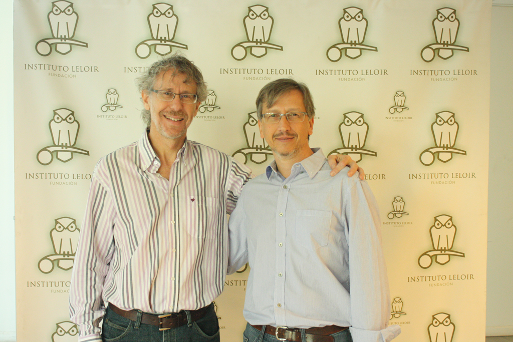 El Dr. Schinder (izquierda) junto al Dr. Gustavo Murer