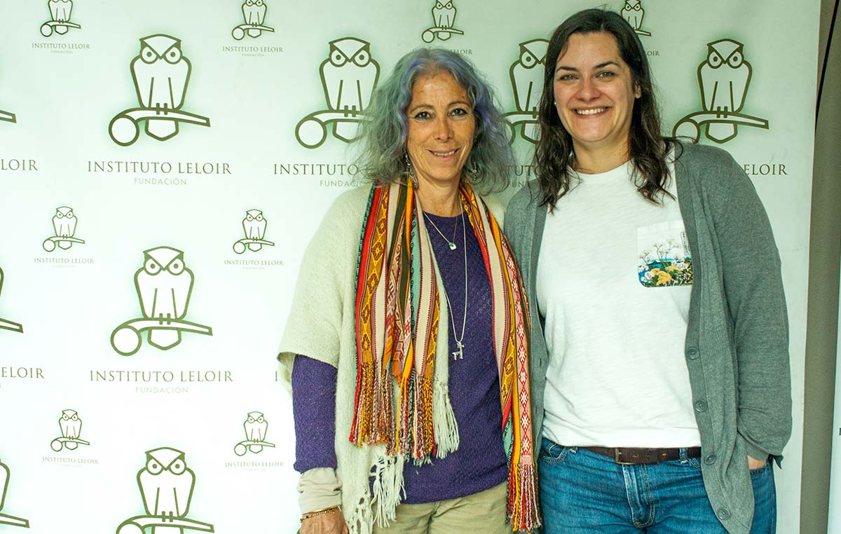 La doctora Bibiana Vilá (izq.) y Gabriela Auge, integrante del comité organizador de los Seminarios Cardini del Instituto Leloir.