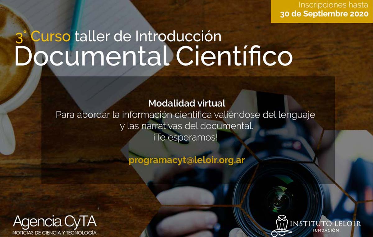 Curso taller virtual de Introducción al Documental Científico