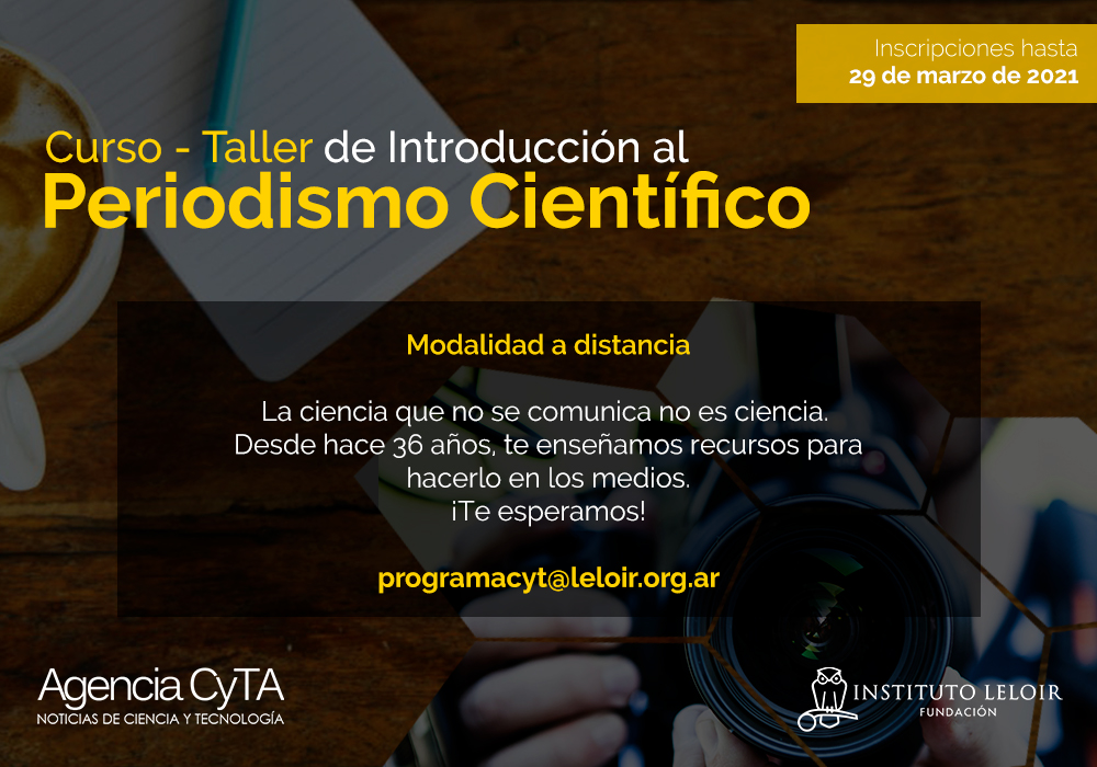 Curso-taller de introducción al periodismo científico 2021