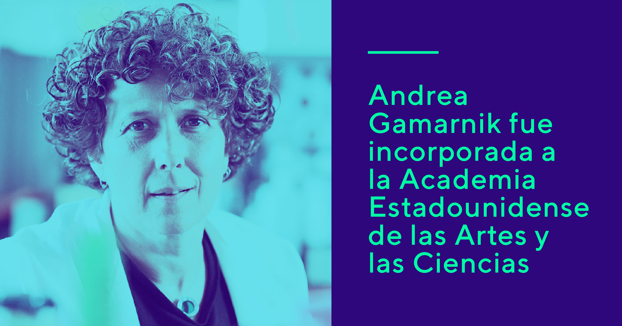 Andrea Gamarnik fue incorporada a la Academia Estadounidense de las