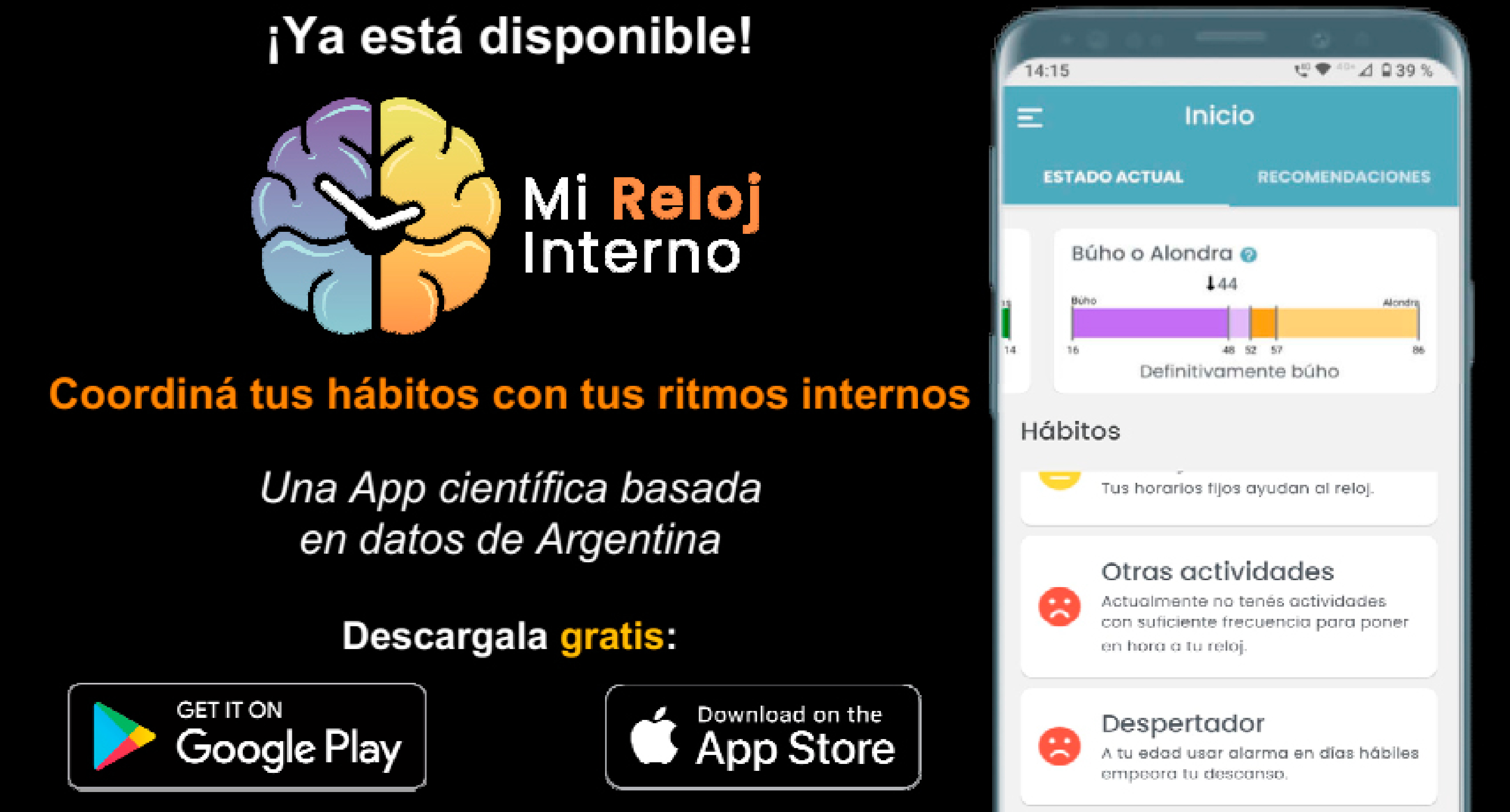 Lanzan versión iOS de una app gratuita para cuidar el reloj biológico